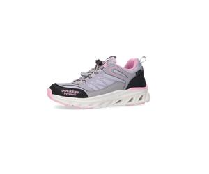 Sneaker DOCKERS BY GERLI, Mädchen, Gr. 37, grau, rosa, schwarz, Nubuklederimitat, Textil, Basic, Schuhe Sneaker, Trekkingschuh, Halbschuh, Sportschuh mit Schnellverschluss (11289369-37) grau, rosa, sc