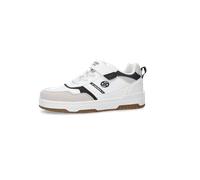 Sneaker DOCKERS BY GERLI, Mädchen, Gr. 37, weiß, grau, Lederimitat, Schuhe Sneaker, Retro Sneaker, Basketsneaker, Freizeitschuh mit Klettverschluss (40996309-37) weiß, grau
