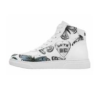 Sneaker DOGO "Ace Boots Love Me Damen High Sneaker, Ace Boots Love Me Damen", Damen, Gr. 37, Normalschaft, weiß, Lederimitat, Schuhe Sneaker, Handgefertigt (65524741-37) weiß