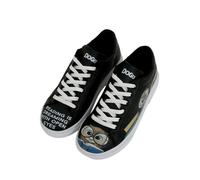 Sneaker DOGO "Ace Low-Top Sneaker Best Of Tweety And Sylvester Black Damen", Damen, Gr. 36, Normalschaft, braun (schwarz, braun), Lederimitat, Schuhe Sneaker, Handgefertigt (16455861-36) schwarz, brau