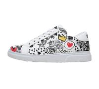 Sneaker DOGO "Ace Low-Top Sneaker Icon Damen Sneaker", Damen, Gr. 38, Normalschaft, weiß, Lederimitat, Schuhe Sneaker, Handgefertigt (59463216-38) weiß
