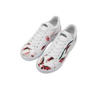 Sneaker DOGO "Ace Low-Top Sneaker Koi World Damen Sneaker", Damen, Gr. 36, Normalschaft, weiß, Lederimitat, Schuhe Sneaker, Handgefertigt (31158724-36) weiß