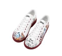 Sneaker DOGO "Damen Ace Sneakers Damen Vegan / female" Gr. 40, Normalschaft, braun (weiß, braun) Damen Schuhe (93129403-40) weiß, braun