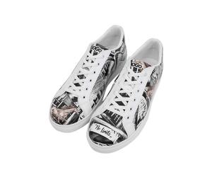 Sneaker DOGO "Ace Low-Top Sneaker No Limits Damen Sneaker", Herren, Gr. 44, Normalschaft, weiß, Lederimitat, Schuhe Sneaker, Handgefertigt (10354660-44) weiß