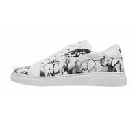 Sneaker DOGO "Ace Low-Top Sneaker Sunset Animals Damen Sneaker", Damen, Gr. 37, Normalschaft, weiß, Lederimitat, casual, Schuhe, Handgefertigt (47187359-37) weiß