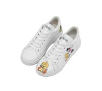 Sneaker DOGO "Ace Low-Top Sneaker The Wise Owl Black Damen Sneaker, Ace", Damen, Gr. 39, Normalschaft, gold (goldfarben), Lederimitat, Schuhe Sneaker, Handgefertigt (43625325-39) goldfarben
