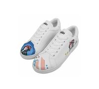 Sneaker DOGO "Ace Low-Top Sneaker You, Me And The Sea Damen Sneaker", Damen, Gr. 37, Normalschaft, rot, Lederimitat, Schuhe Sneaker, Handgefertigt (47649528-37) rot