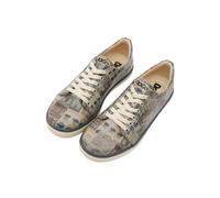 Sneaker DOGO "Classic Schnürsneaker Frame Of Mind Damen Sneaker", Damen, Gr. 38, Normalschaft, bunt (mehrfarbig), Lederimitat, Schuhe Skaterschuh Sneaker low, Handgefertigt (18357912-38) mehrfarbig