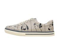 Sneaker DOGO "Classic Schnürsneaker I Woof You Damen Sneaker", Damen, Gr. 41, Normalschaft, beige (natur), Lederimitat, Schuhe Sneaker, Handgefertigt (72148541-41) natur