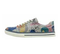Sneaker DOGO "Classic Schnürsneaker - No More Drama Damen Sneaker, Classic", Damen, Gr. 38, Normalschaft, grau, Lederimitat, Schuhe Sneaker, Handgefertigt (32944640-38) grau