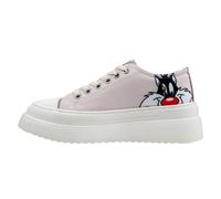 Sneaker DOGO "Freya Low-Top Sneaker Puddy Tat Damen Sneaker", Damen, Gr. 37, Normalschaft, beige, Textil, Schuhe Sneaker, Handgefertigt (36718207-37) beige