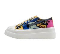 Sneaker DOGO "Freya Low-Top Sneaker Rock On Damen Sneaker", Damen, Gr. 37, Normalschaft, bunt (mehrfarbig), Textil, Schuhe Sneaker, Handgefertigt (43846666-37) mehrfarbig