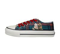 Sneaker DOGO "Liria Low-Top Sneaker Teddy Bear Damen Sneaker", Damen, Gr. 39, Normalschaft, bunt (grün), Textil, Schuhe Sneaker, Handgefertigt (26949163-39) grün