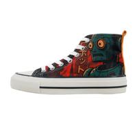 Sneaker DOGO "Lyra High-Top Sneaker Robotto", Damen, Gr. 39, Normalschaft, bunt (mehrfarbig), Textil, Schuhe Sneaker, Handgefertigt (48974461-39) mehrfarbig