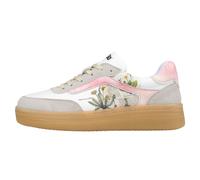 Sneaker DOGO "Monet Low-Top Sneaker Botanical Notes Damen Sneaker", Damen, Gr. 39, Normalschaft, bunt (weiß), Lederimitat, Schuhe Sneaker, Handgefertigt (11173107-39) weiß