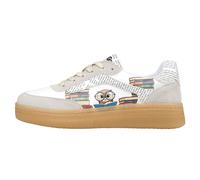 Sneaker DOGO "Monet Low-Top Sneaker The Wise Owl Damen Sneaker", Damen, Gr. 38, Normalschaft, weiß, Lederimitat, Schuhe Sneaker, Handgefertigt (24793938-38) weiß