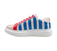 Sneaker DOGO "Verona Low-Top Sneaker Mon Amour Damen Sneaker", Damen, Gr. 36, Normalschaft, bunt (weiß), Lederimitat, Schuhe Sneaker, Handgefertigt (63571961-36) weiß