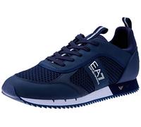 Sneaker EA7 Emporio Armani training ecosuede/ mesh blu navy/ white unisex US24EA10 X8X027 41 1/3