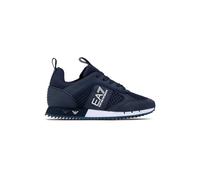 Sneaker EA7 Emporio Armani training ecosuede/ mesh blu navy/ white unisex US24EA10 X8X027 42