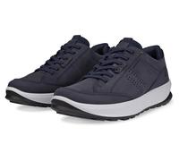 Sneaker ECCO "ByWay 2.0", Herren, Gr. 39, blau (marine), Nubukleder, Schuhe Sneaker, Outdoorschuh, Freizeitschuh, Halbschuh mit gepolstertem Schaftrand (20273247-39) marine
