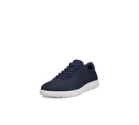 Sneaker ECCO "ECCO BELLA 2", Damen, Gr. 41, blau (dunkelblau, metallic), Nubukleder, Schuhe Sneaker, Schnürschuh, Halbschuh, Freizeitsneaker in edler Optik (59213409-41) dunkelblau, metallic
