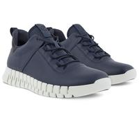 Ecco Sneaker Gruuv Lea Nubukleder Marineblau Herren Größe 45