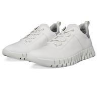 Sneaker ECCO "GRUUV M", Herren, Gr. 47, weiß, Glattleder, Schuhe Sneaker, Freizeitschuh, Halbschuh, mit herausnehmbarer Dual-Fit-Innensohle (85341114-47)