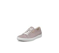 Sneaker ECCO "SOFT 7 W", Damen, Gr. 39, altrosa, Nubukleder, unifarben, Schuhe Sneaker, Halbschuh, Freizeitsneaker, Schnürschuh in schmaler Form (10552220-39) altrosa