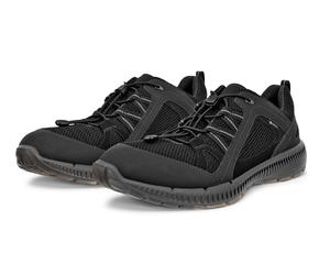 Sneaker ECCO "TERRACRUISE 2 M", Herren, Gr. 42, schwarz, Lederimitat, Textil, Schuhe Sneaker, mit GORE-TEX (25749730-42) schwarz