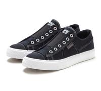 Slip-On Sneaker ELBSAND Gr. 38, schwarz Damen Schuhe Canvassneaker Sneaker low Slip-on-Sneaker aus Textil, bequemer Elastik Einsatz, Halbschuh, Slipper,Freizeitschuh (95944606-38)