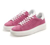 Sneaker ELBSAND "Schnürschuh, Turnschuh, Schnürhalbschuh, Freizeitschuh, Ledersneaker", Damen, Gr. 39, pink, Obermaterial: 95% Ziegenleder, 5% Schafsleder. Decksohle: 100% Schafsleder. Futter: 100% Le