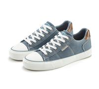 Sneaker ELBSAND "Textilschuh, Schnürschuh", Damen, Gr. 44, blau, Obermaterial: 96% Textilmaterial, 4% Lederimitat. Decksohle: 76% Textilmaterial, 24% Lederimitat. Futter: 100% Textilmaterial. Laufsohl