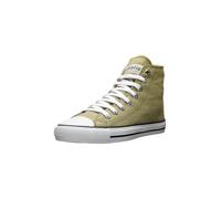 Sneaker ETHLETIC "White Cap Hi Cut", Damen, Gr. 36, grün (watersign grün, just weiß), Obermaterial: 100% Baumwolle. Futter: 100% Baumwolle. Decksohle: 100% Baumwolle. Sohle: 100% Naturkautschuk, Schuh