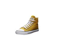 Sneaker ETHLETIC "White Cap Hi Cut", Gr. 39, gelb (mustard gelb p, just weiß), Obermaterial: 100% Baumwolle; Futter: 100% Baumwolle; Decksohle: 100% Baumwolle; Sohle: 100% Naturkautschuk, Schuhe Canva