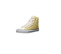 Sneaker ETHLETIC "White Cap Hi Cut", Damen, Gr. 39, gelb (watersign gelb, just weiß), Obermaterial: 100% Baumwolle. Futter: 100% Baumwolle. Decksohle: 100% Baumwolle. Sohle: 100% Naturkautschuk, Schuh