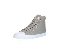 Sneaker ETHLETIC "White Cap Hi Cut", Damen, Gr. 46, grau (frozen olive just weiß), Obermaterial: 100% Baumwolle. Futter: 100% Baumwolle. Decksohle: 100% Baumwolle. Sohle: 100% Naturkautschuk, Schuhe S