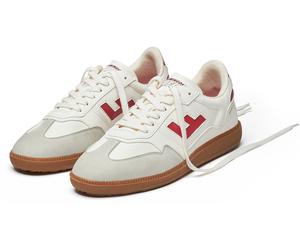 Sneaker FLAMINGOS LIFE "BURELA SLIM", Damen, Gr. 40, rot (panna rot), Synthetik, Textil, Schuhe Sneaker, veganer Sneaker, Obermaterial aus 70% Maisresten (11516239-40) panna rot