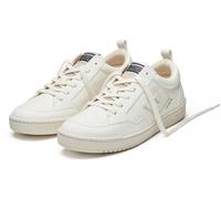 nachhaltige FLAMINGOS LIFE Roland V10 Damen und Herren City-Schuhe vegane Low-Top Sneaker Made in Spanien Wollweiß 37