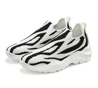 Sneaker FRENCH CONNECTION "Slipper, Halbschuh, Freizeitschuh", Damen, Gr. 41, schwarz-weiß (schwarz, weiß), Obermaterial: 100% Textilmaterial. Decksohle: 100% Textilmaterial. Futter: 100% Textilmateri