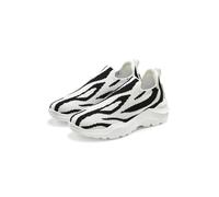 Sneaker FRENCH CONNECTION "Slipper, Halbschuh, Freizeitschuh, Slip-On-Sneaker", Damen, Gr. 39, schwarz-weiß (schwarz, weiß), Obermaterial: 100% Textilmaterial. Decksohle: 100% Textilmaterial. Futter: 