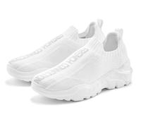 Sneaker FRENCH CONNECTION "Slipper, Halbschuh, Freizeitschuh, Slip-On-Sneaker", Damen, Gr. 40, weiß, Obermaterial: 100% Textilmaterial. Decksohle: 100% Textilmaterial. Futter: 100% Textilmaterial. Lau
