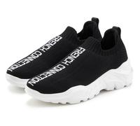 Sneaker FRENCH CONNECTION "Slipper, Halbschuh, Freizeitschuh, Slip-On-Sneaker", Damen, Gr. 41, schwarz, Obermaterial: 100% Textilmaterial. Decksohle: 100% Textilmaterial. Futter: 100% Textilmaterial.