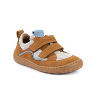 Sneaker FRODDO "Barefoot Base", Mädchen, Gr. 34, braun (cognac), Leder, Textil, Schuhe Sneaker, Klettschuh, Freizeitschuh, Barfußschuh mit Klettverschluss (85687418-34) cognac