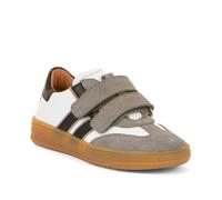 Sneaker FRODDO "Barefoot Base", Mädchen, Gr. 34, grau (grau, schwarz), Leder, colorblocking, Schuhe Sneaker, Retro Sneaker, Klettschuh, Sneaker mit Lederfutter (49376560-34)