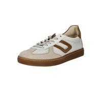 Sneaker GABOR COMFORT "Gabor Comfort Sneaker Glattleder", Damen, Gr. 37, weiß, braun, Glattleder, Schuhe Sneaker (35777411-37) weiß, braun