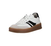 Sneaker GABOR COMFORT "Gabor Comfort Sneaker Leder", Damen, Gr. 38,5, schwarz-weiß (weiß), Leder, Schuhe Sneaker (69852168-38,5) weiß