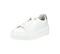 Sneaker GABOR COMFORT "Gabor Comfort Sneaker Leder", Damen, Gr. 40, weiß, silber, Leder, Schuhe Sneaker (79751462-40) weiß, silber