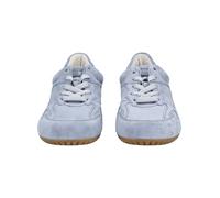 Sneaker GABOR "DAVOS", Damen, Gr. 39, blau, Ziegenveloursleder, Schuhe Sneaker, Freizeitschuh, Halbschuh, Schnürschuh mit Lochmuster, G-Weite (69601314-39) blau