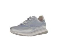 Sneaker GABOR "Sneaker low Materialmix Leder", Damen, Gr. 37,5, blau, Schuhe Sneaker (90293717-37,5) blau