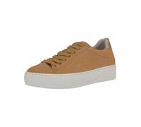 Sneaker GABOR COMFORT "Gabor Comfort Sneaker Veloursleder", Damen, Gr. 40, beige (sand), Veloursleder, Schuhe Sneaker (60349302-40) sand